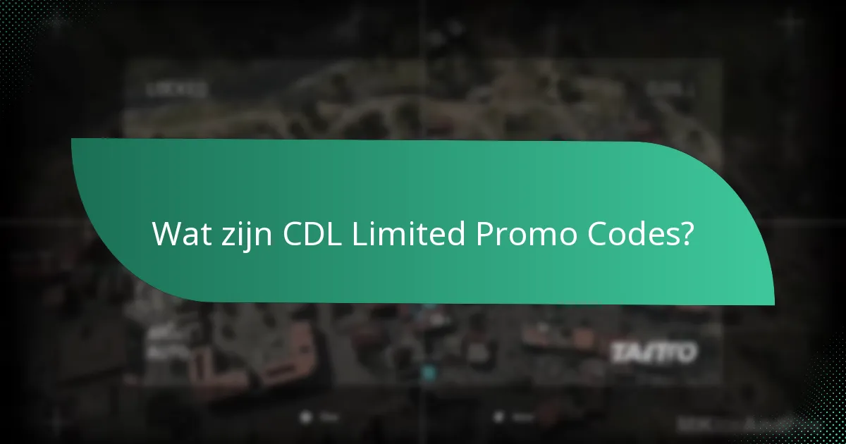 Welke zeldzame items kunnen worden gekocht met CDL Limited Promo Codes?