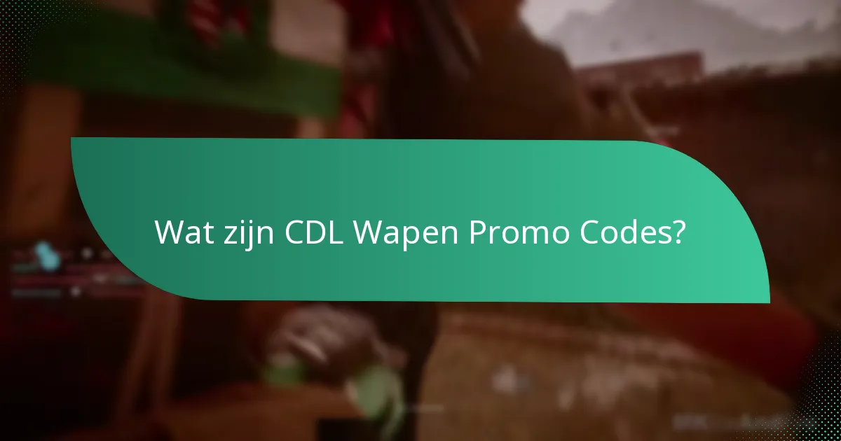 Welke wapenskins zijn beschikbaar via CDL Promo Codes?